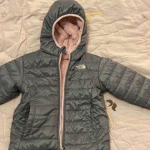North face reversible jacket with hood size 4t